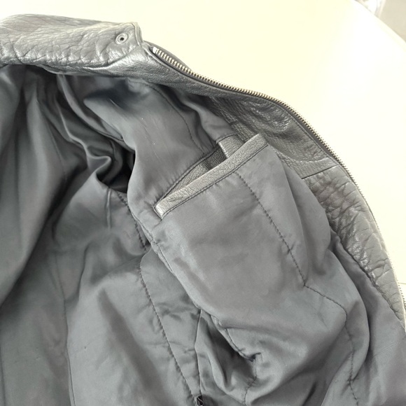 Joseph Alexander Vintage Black Studded Leather Jacket size 8 - Picture 8 of 10